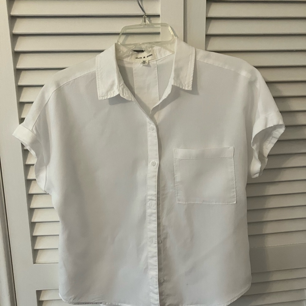 White Button-Up Shirt